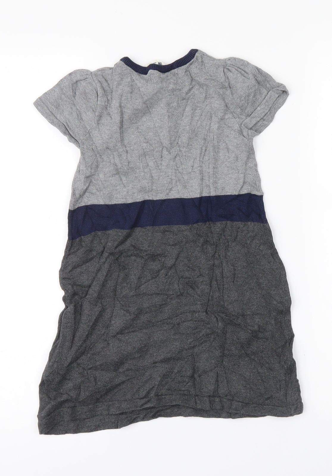 H&M Girls Grey   Jumper Dress  Size 5 Years