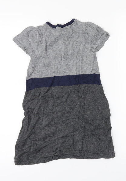 H&M Girls Grey   Jumper Dress  Size 5 Years