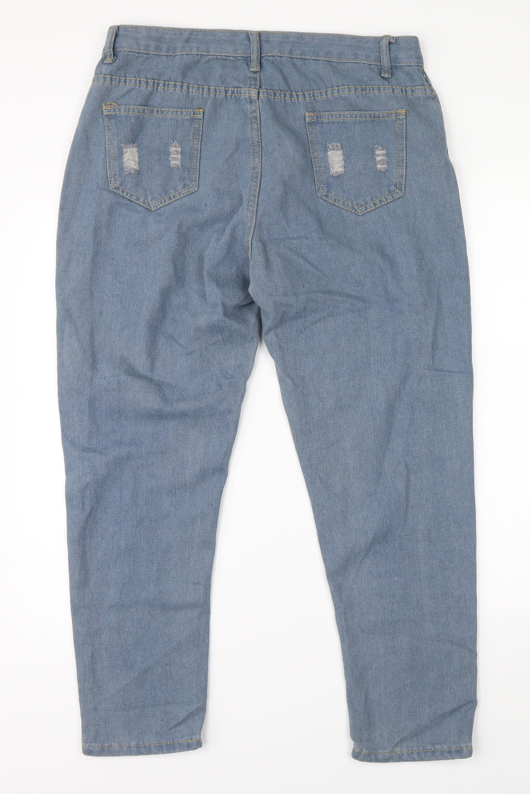 Mens UK Size 34 Preworn Regular Fit Straight Blue Jeans