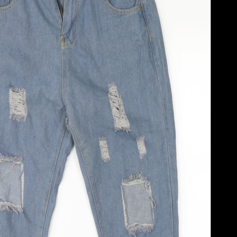 Mens UK Size 34 Preworn Regular Fit Straight Blue Jeans