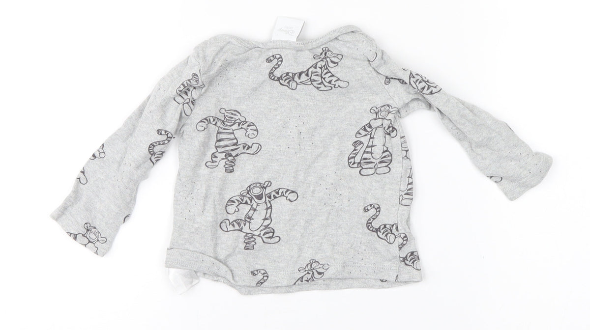 Disney Baby Grey   Basic T-Shirt Size 0-3 Months  - Tigger