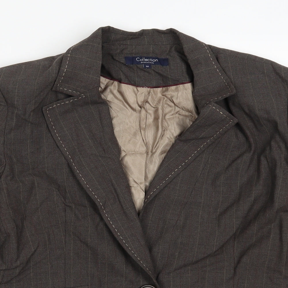 Debenhams Womens Brown   Jacket Suit Jacket Size 16