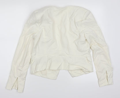 H&M Womens White   Jacket Blazer Size 12