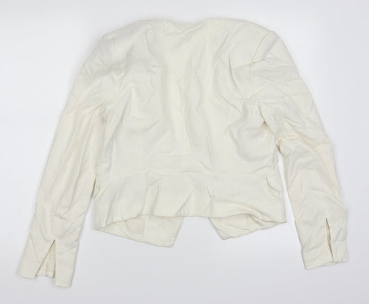 H&M Womens White   Jacket Blazer Size 12
