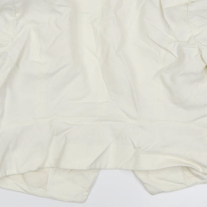 H&M Womens White   Jacket Blazer Size 12