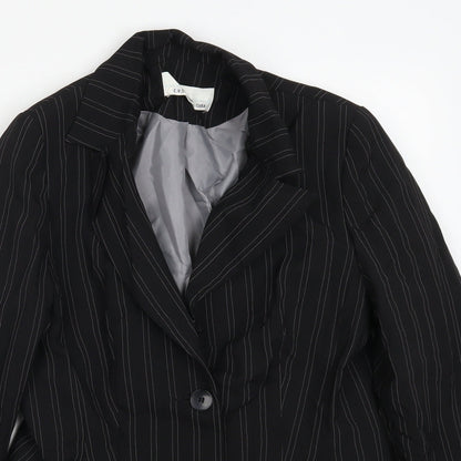 Preworn Womens Black   Jacket Suit Jacket Size 12