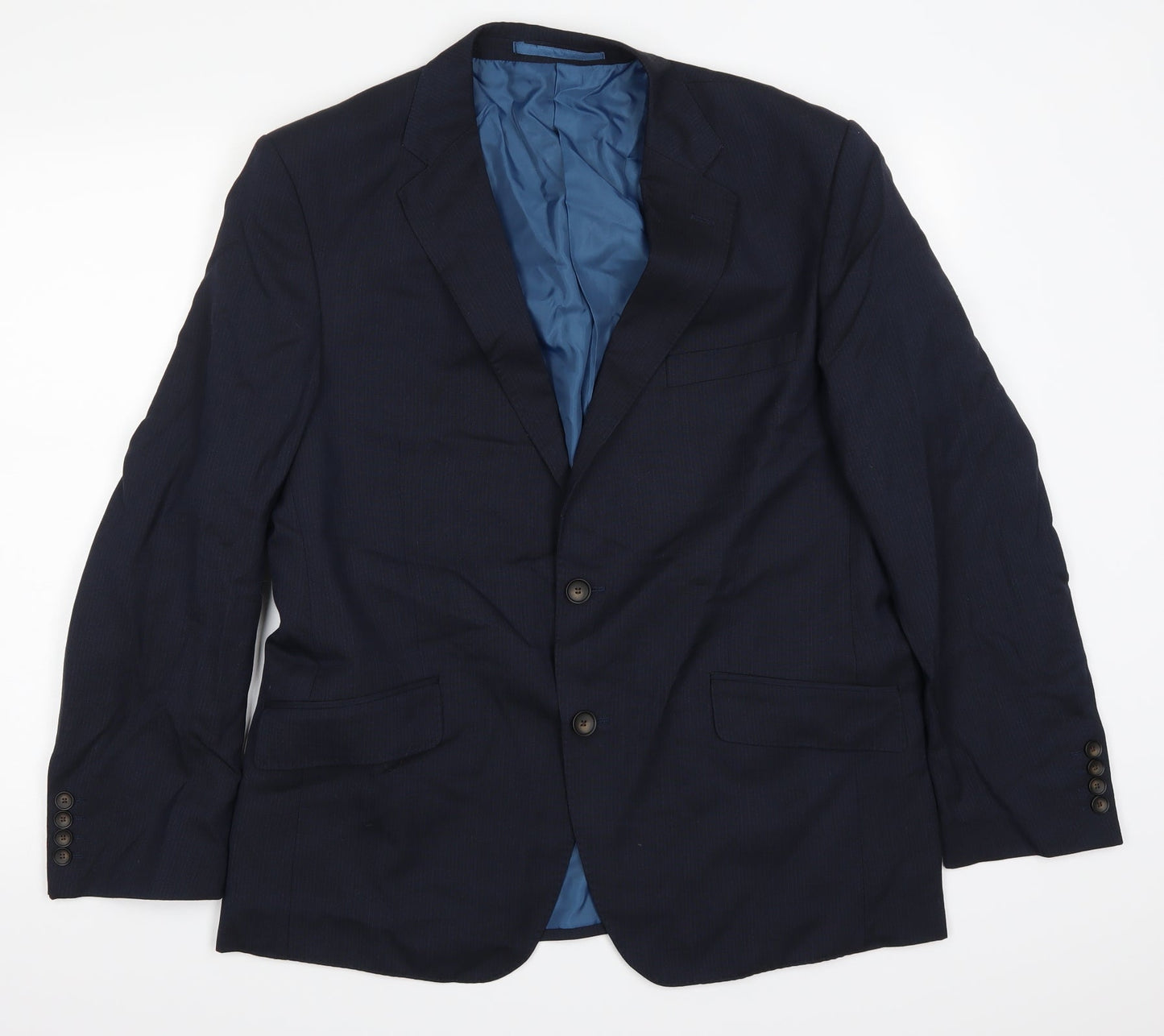Mens UK Size 42 Marks and Spencer Regular Blue Suit Jacket