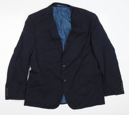 Mens UK Size 42 Marks and Spencer Regular Blue Suit Jacket