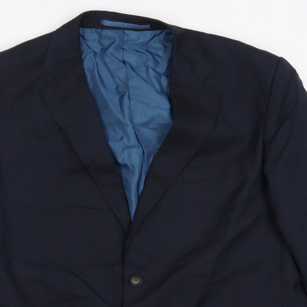 Mens UK Size 42 Marks and Spencer Regular Blue Suit Jacket