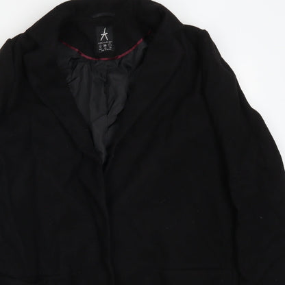 Womens UK Size 8 Atmosphere Black Overcoat