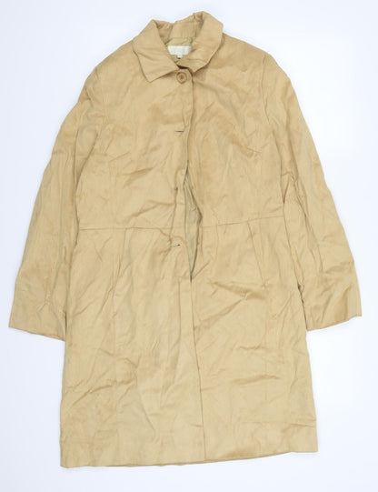 Womens UK Size 12 Marks and Spencer Beige Overcoat
