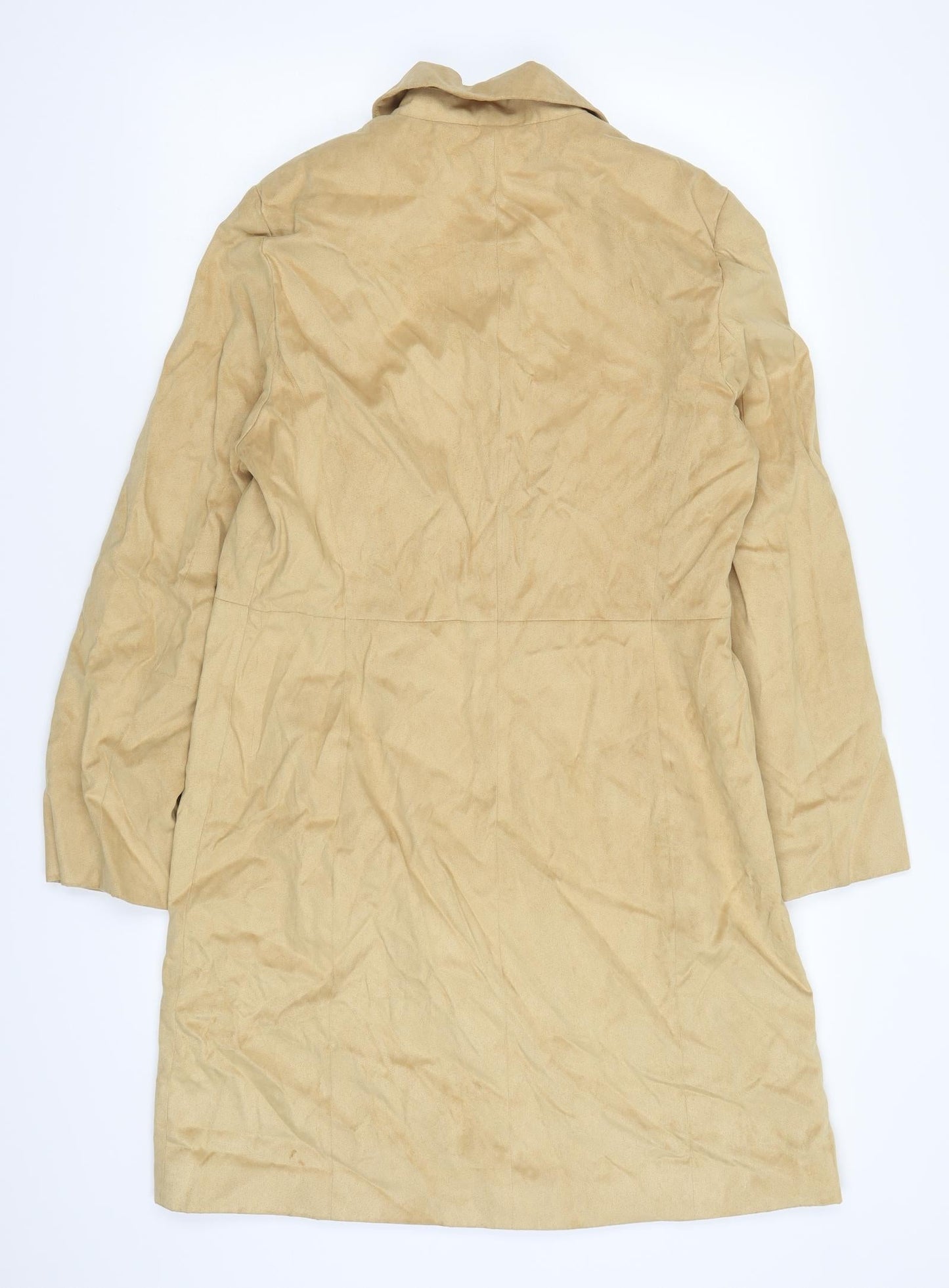 Womens UK Size 12 Marks and Spencer Beige Overcoat