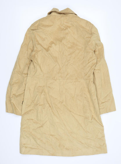 Womens UK Size 12 Marks and Spencer Beige Overcoat