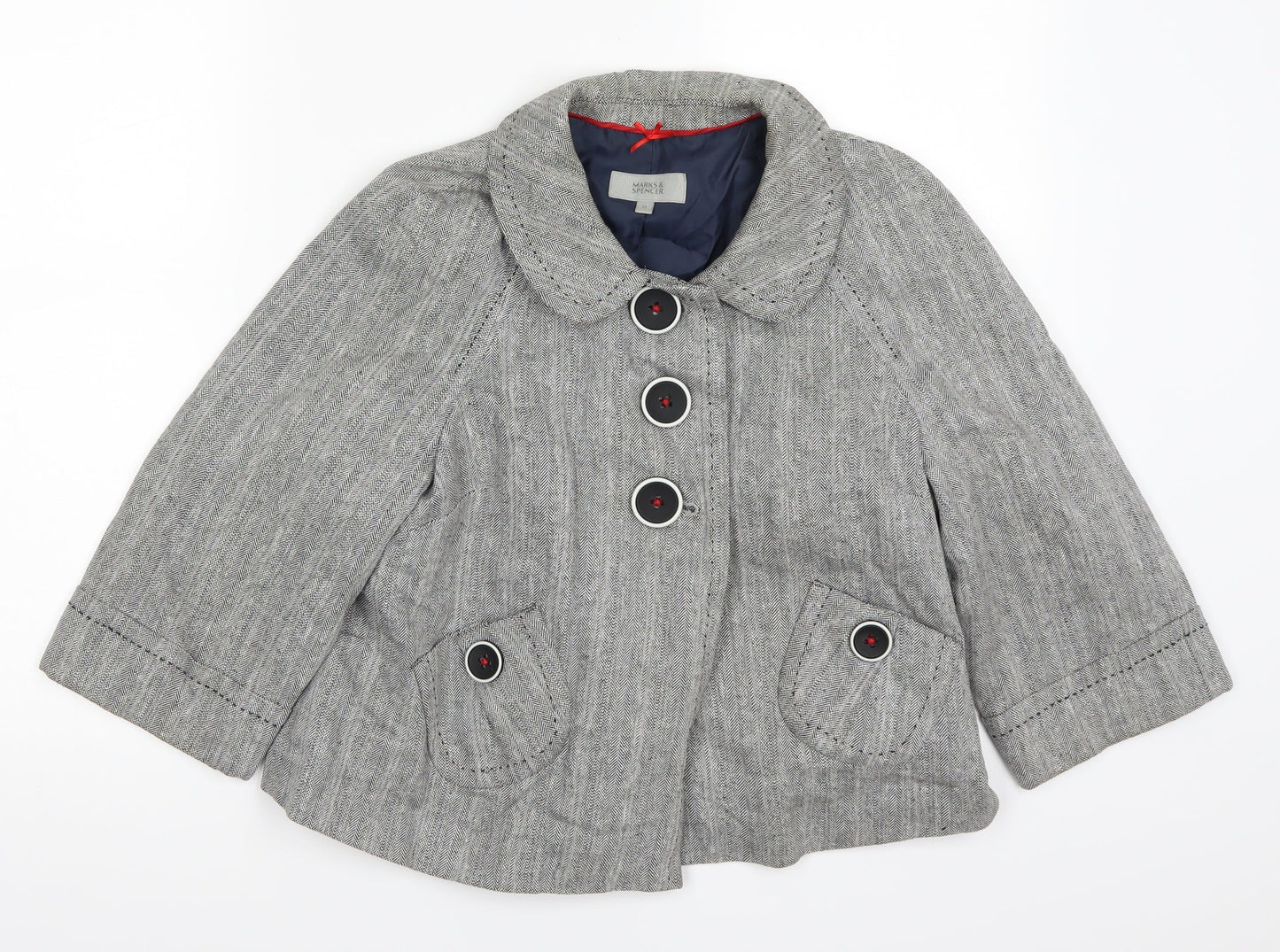 Womens UK Size 12 Marks and Spencer Grey Jacket