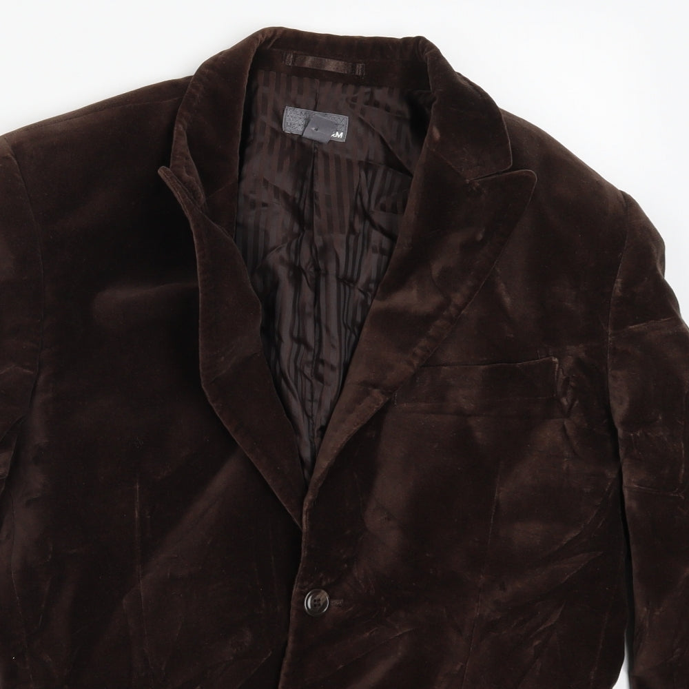 Mens UK Size 36 H&M Regular Brown Suit Jacket