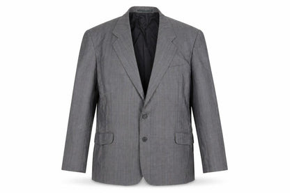 St Michael Mens Grey Check Jacket Suit Jacket Size 46
