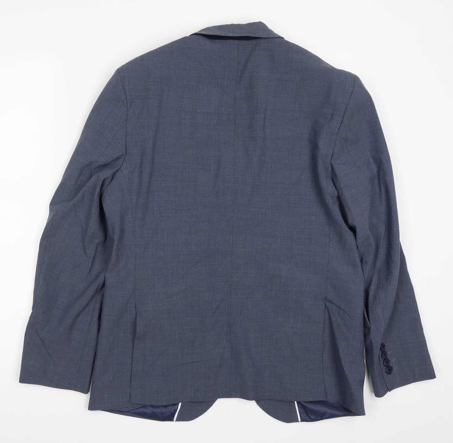 Mens UK Size 40 Marks and Spencer Regular Blue Suit Jacket