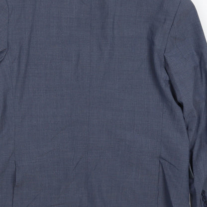Mens UK Size 40 Marks and Spencer Regular Blue Suit Jacket