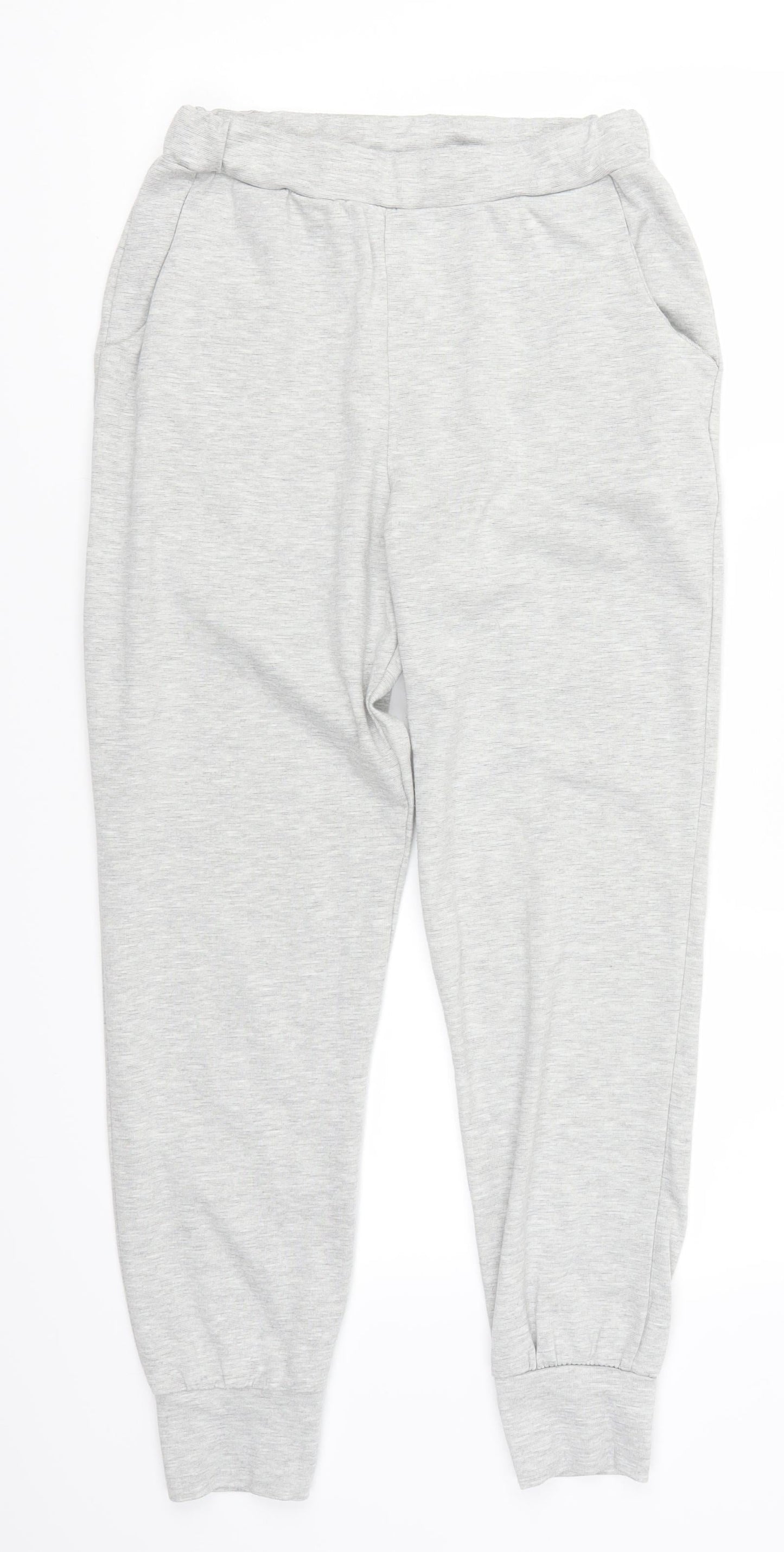 Womens UK Size M Preworn Regular Fit Sweatpants Grey Trousers