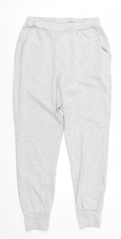 Womens UK Size M Preworn Regular Fit Sweatpants Grey Trousers