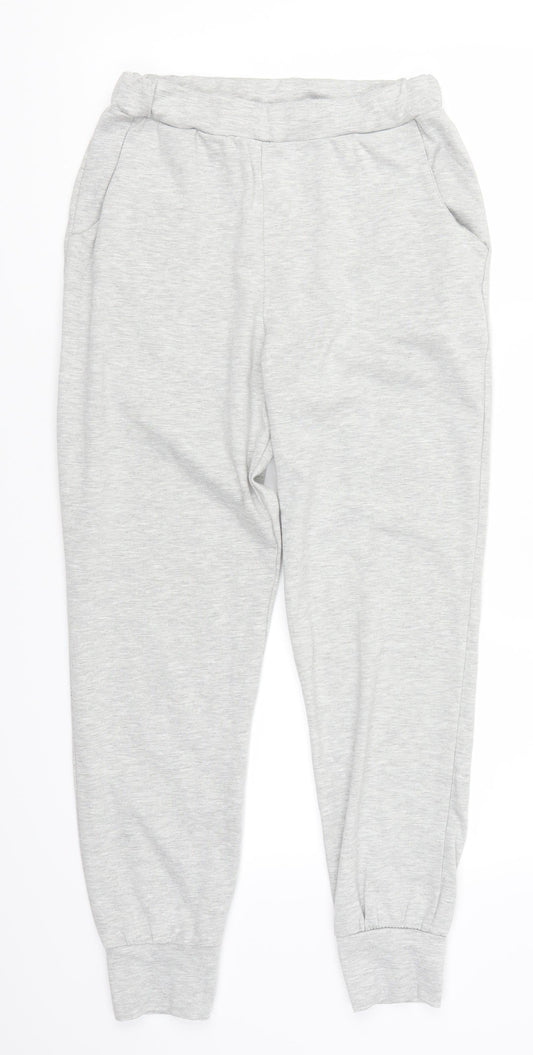 Womens UK Size M Preworn Regular Fit Sweatpants Grey Trousers
