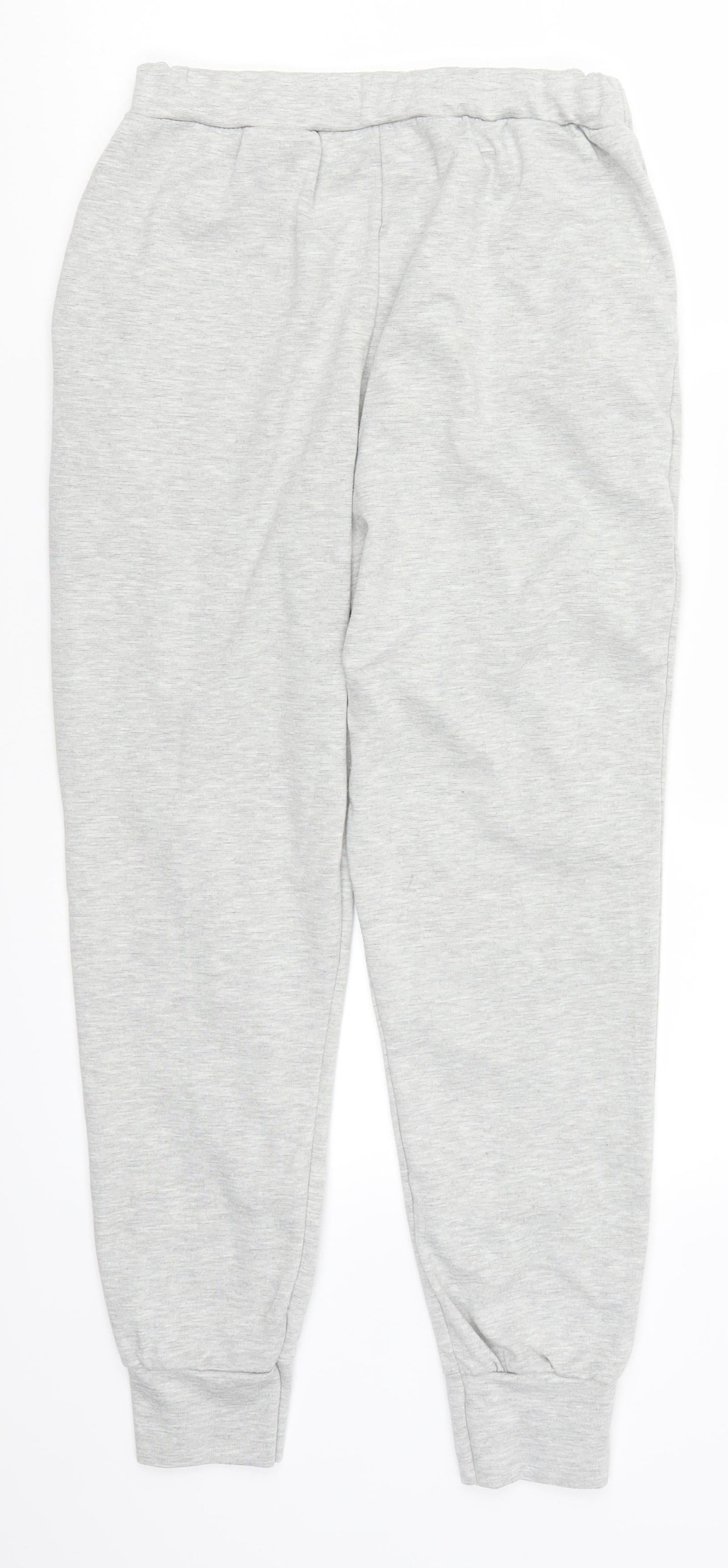 Womens UK Size M Preworn Regular Fit Sweatpants Grey Trousers
