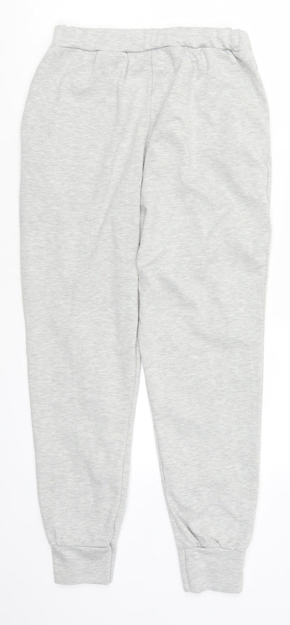 Womens UK Size M Preworn Regular Fit Sweatpants Grey Trousers