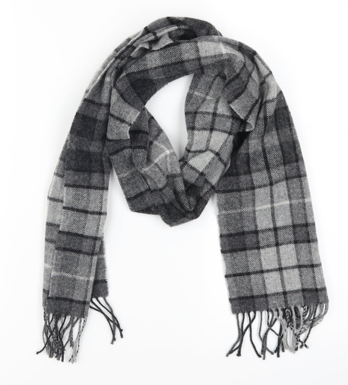 Preworn Womens Grey Check   Scarf
