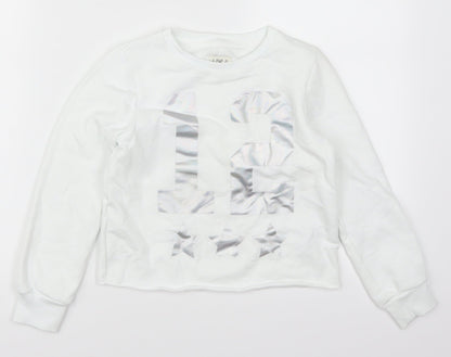 F&F Girls White   Pullover Sweatshirt Size 7-8 Years  - 12