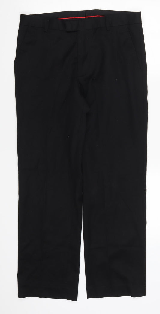Burton Mens Black   Trousers  Size 32 L27 in