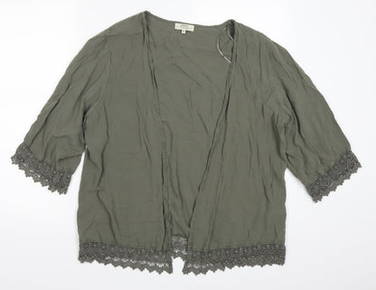 Papaya Womens Green   Cardigan Jumper Size M