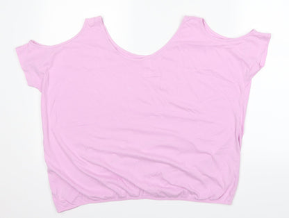 B&C Womens Pink   Basic T-Shirt Size 16