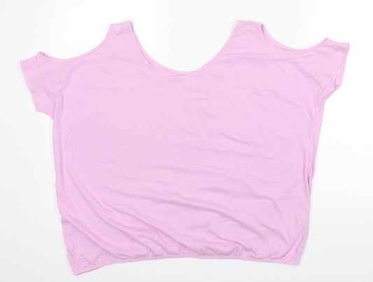 B&C Womens Pink   Basic T-Shirt Size 16