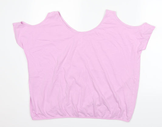 B&C Womens Pink   Basic T-Shirt Size 16