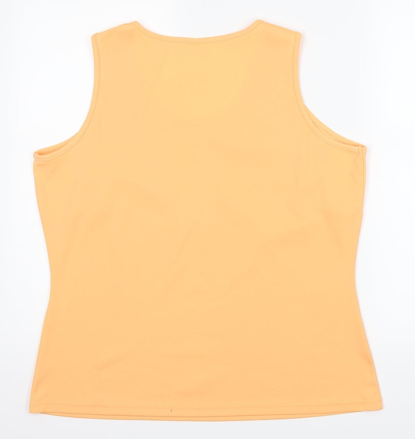 Preworn Womens Orange   Basic Tank Size 16