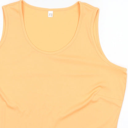 Preworn Womens Orange   Basic Tank Size 16