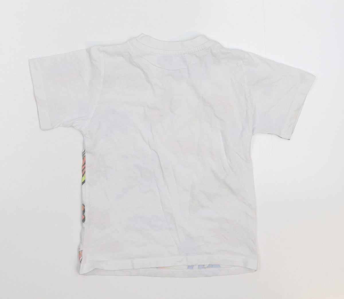 Rebel Boys White   Basic T-Shirt Size 4-5 Years
