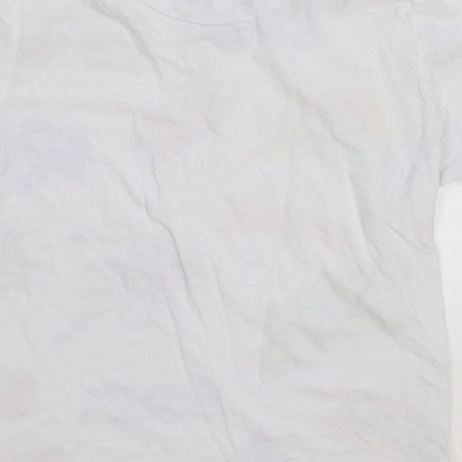 Rebel Boys White   Basic T-Shirt Size 4-5 Years