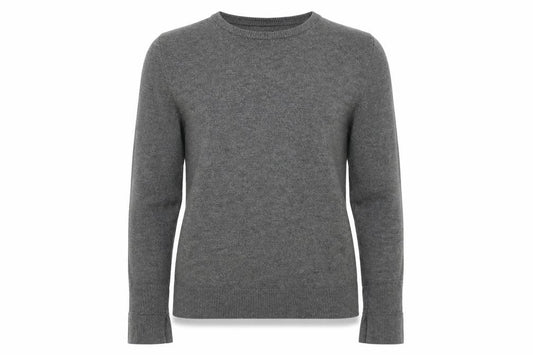 Mango Womens Grey  Knit Pullover Jumper Size S