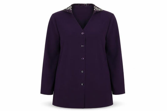 Bonmarché Womens Purple Jacket Blazer Size 16