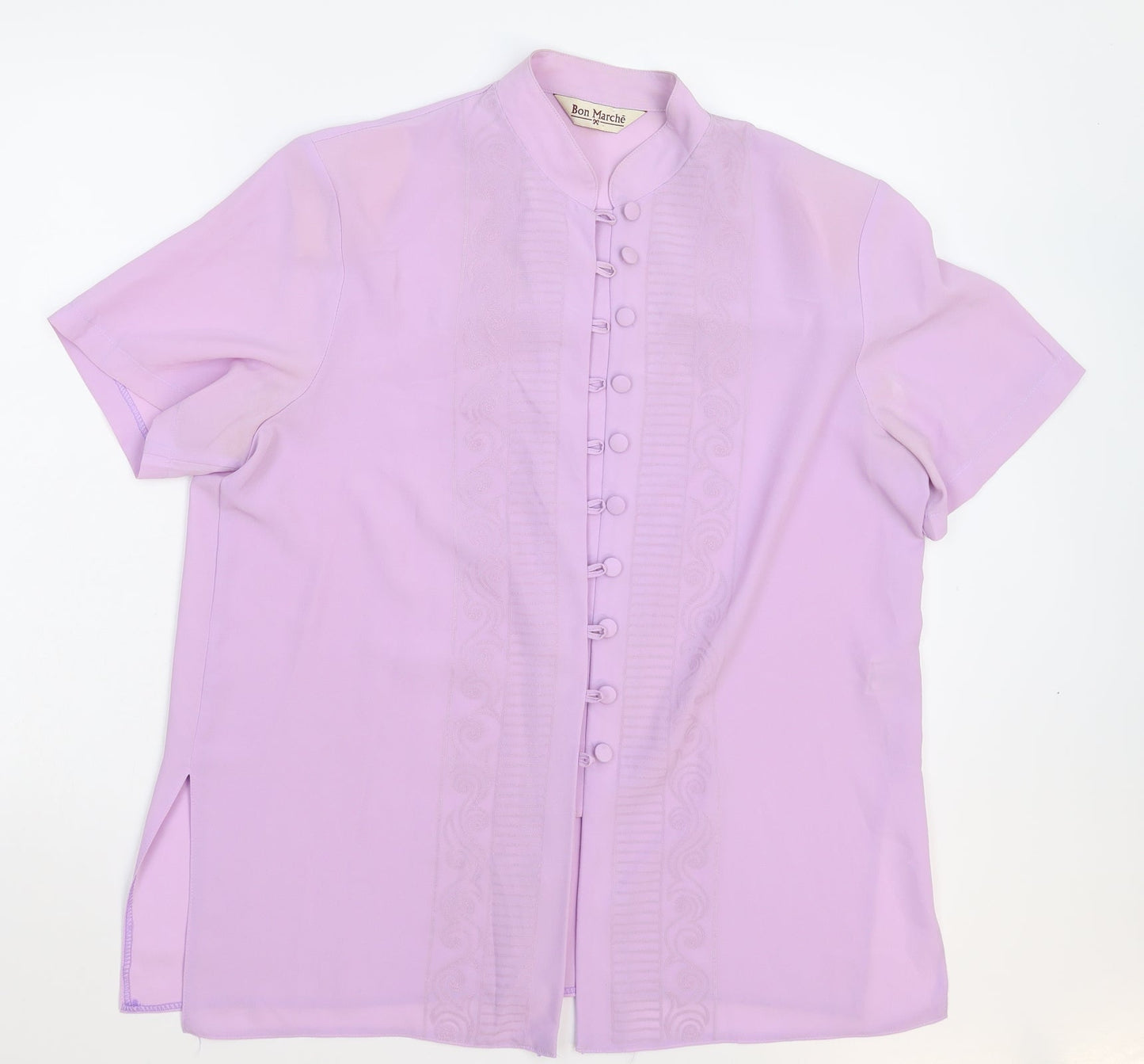 Bonmarché Womens Pink   Basic Button-Up Size 14