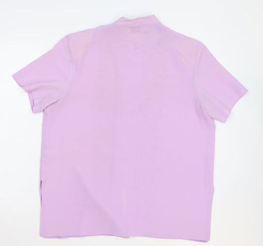 Bonmarché Womens Pink   Basic Button-Up Size 14