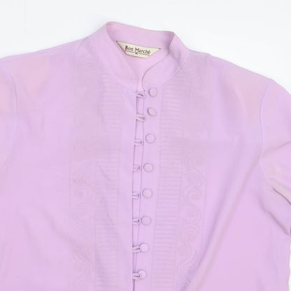 Bonmarché Womens Pink   Basic Button-Up Size 14