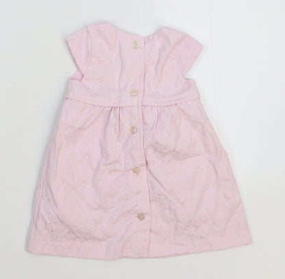 Bambini Girls Pink   Fit & Flare  Size 6-9 Months