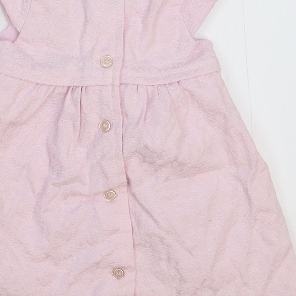Bambini Girls Pink   Fit & Flare  Size 6-9 Months