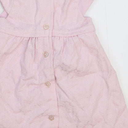 Bambini Girls Pink   Fit & Flare  Size 6-9 Months