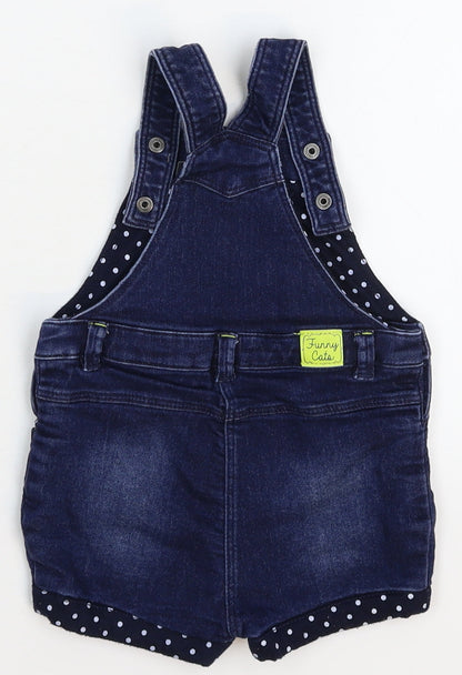 Orchestra Girls Blue  Denim Dungaree One-Piece Size 12 Months
