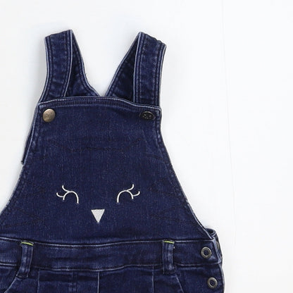 Orchestra Girls Blue  Denim Dungaree One-Piece Size 12 Months