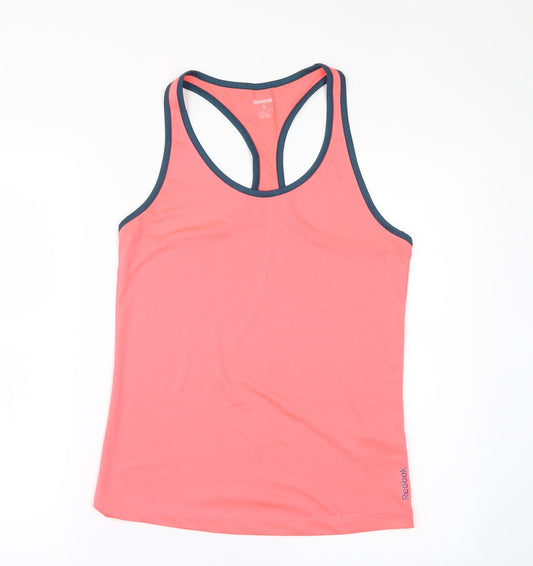 Reebok Womens Orange   Basic T-Shirt Size S