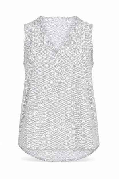 Primark Womens Grey Geometric  Basic T-Shirt One Size